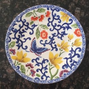 LAUREN Ralph Lauren Mandarin Blue Butterfly Plate